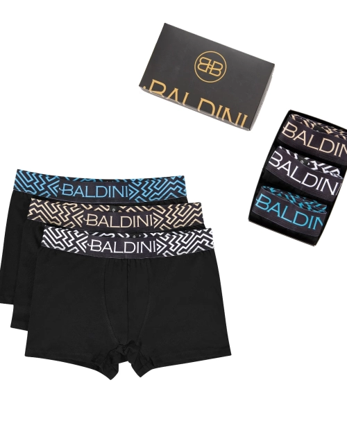 Set 3 boxeri pentru barbati din bumbac Laura Baldini - MAZE