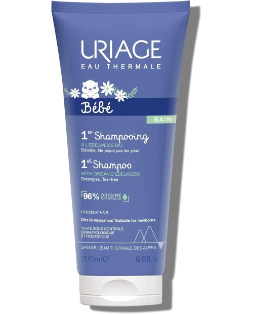 Sampon pentru copii 1er Bebe, 200 ml, Uriage