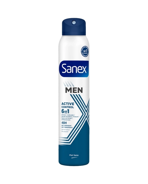 Antiperspirant spray bărbați Sanex Men 6in1 Active Control, protecție 48H, 200 ml