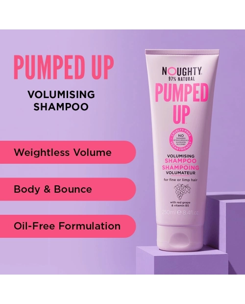 Șampon  pentru volum Noughty Pumped Up, 97% ingrediente naturale