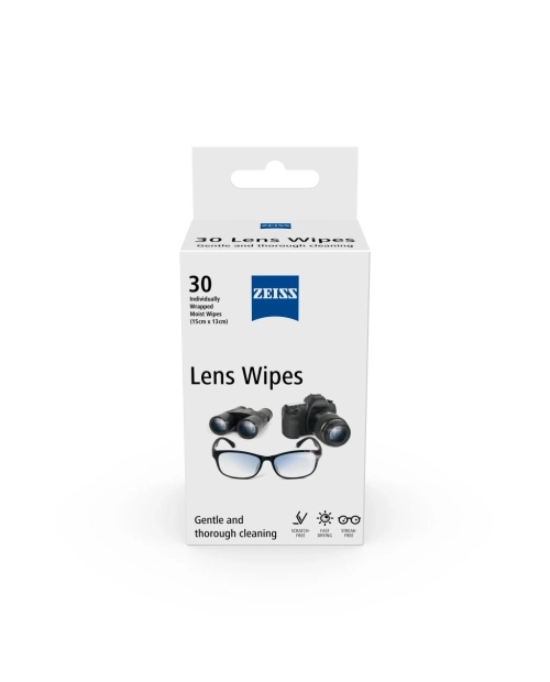 Șervețele umede pentru lentile, pachet de 30, ambalate individual, ZEI