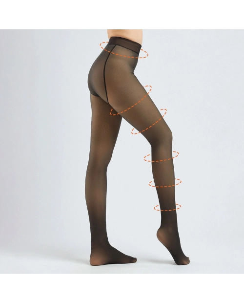 Dresuri Damă cu efect transparent, Nude Look, Fără Căptușeală, 240 den