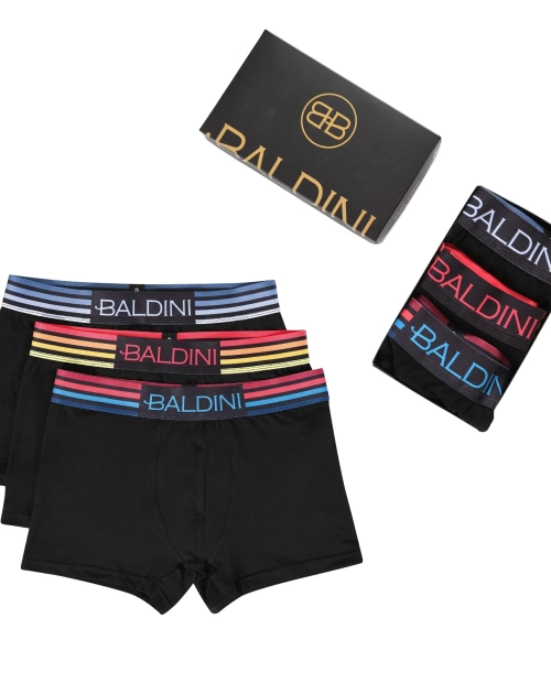 Set 3 boxeri pentru barbati din bumbac Laura Baldini - LINES