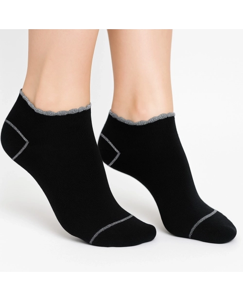 Set 3 Șosete Damă Bumbac Scurte BENYSON – Sneaker Confortabile 2