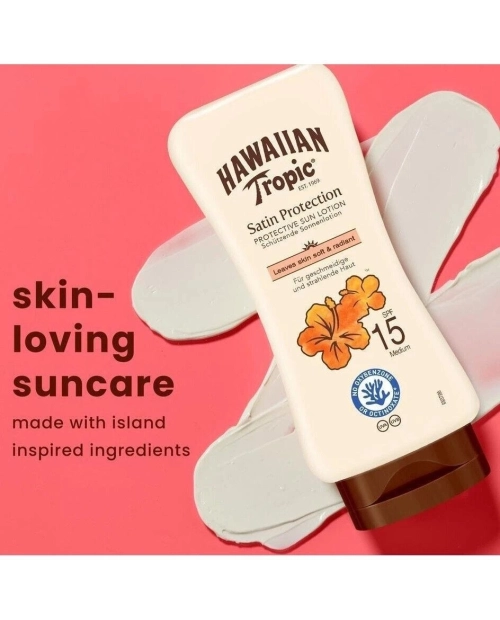 Hawaiian Tropic Satin Protection Loțiune Protecție Solară SPF 15, cu M 2