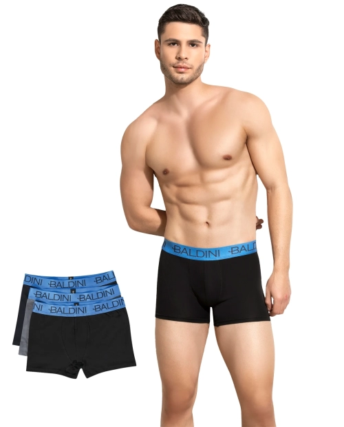 Set 3 boxeri pentru barbati din bumbac Laura Baldini - OCEAN