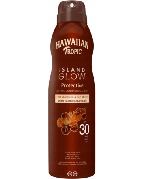 Spray Ulei Uscat pentru Protecție Solară Hawaiian Tropic Island Glow