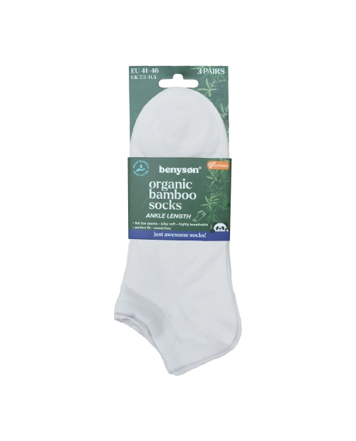 Set 3 Perechi Sosete Bambus Organic Unisex, Scurte, BENYSON® 2