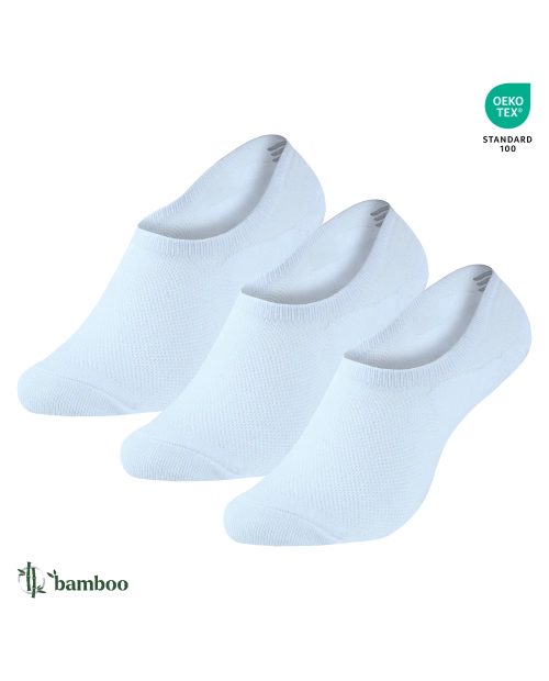 Set 3 Perechi Șosete Scurte Unisex din Bambus pentru Sneakers, cu Band