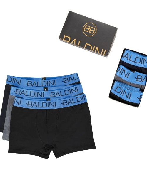 Set 3 boxeri pentru barbati din bumbac Laura Baldini - OCEAN