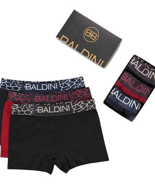 Set 3 boxeri pentru barbati din bumbac Laura Baldini - SPLIT