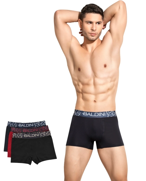 Set 3 boxeri pentru barbati din bumbac Laura Baldini - SPLIT