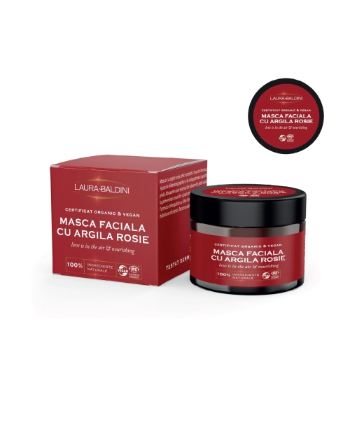 Masca faciala cu argila rosie LOVE IS IN THE AIR, 50ml Laura Baldini